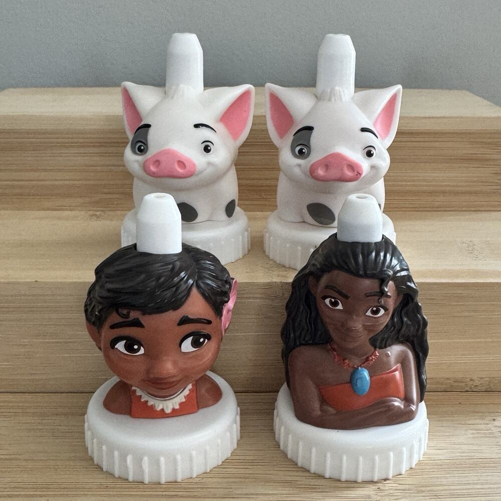 Good 2 Grow Juice Toppers Disney Moana Lot Of 4
